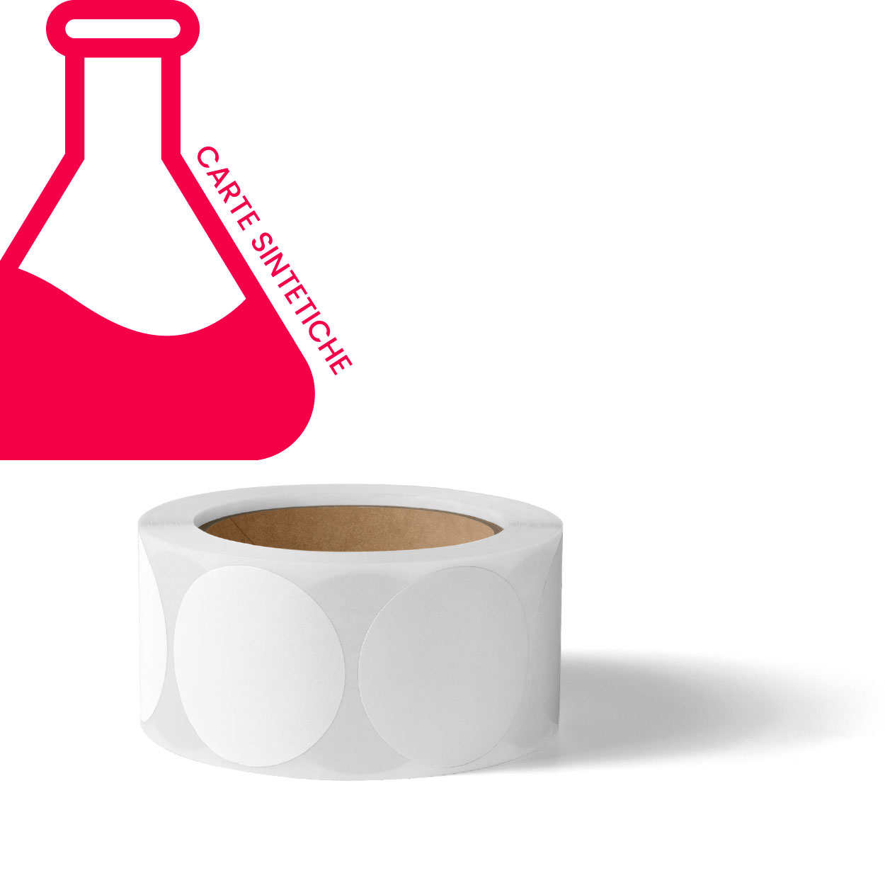 papel polipropileno blanco opaco reverso plateado sintético