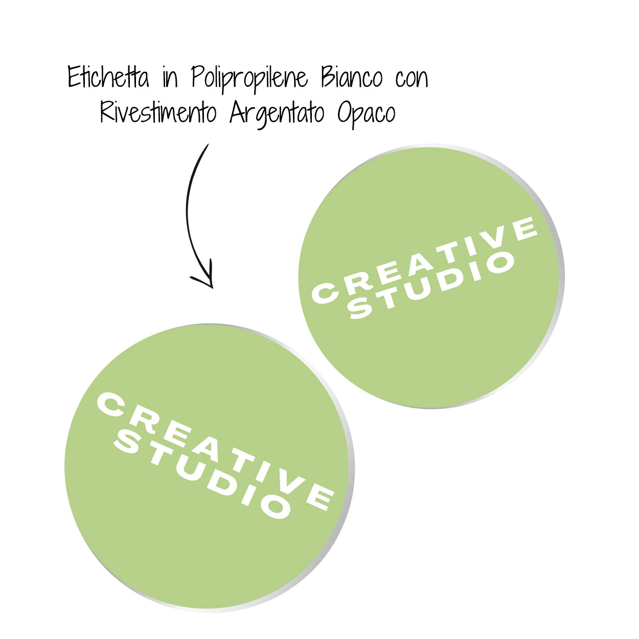 papel polipropileno blanco opaco reverso plateado