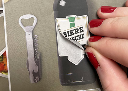 étiquette adhésive en polypropylène argent