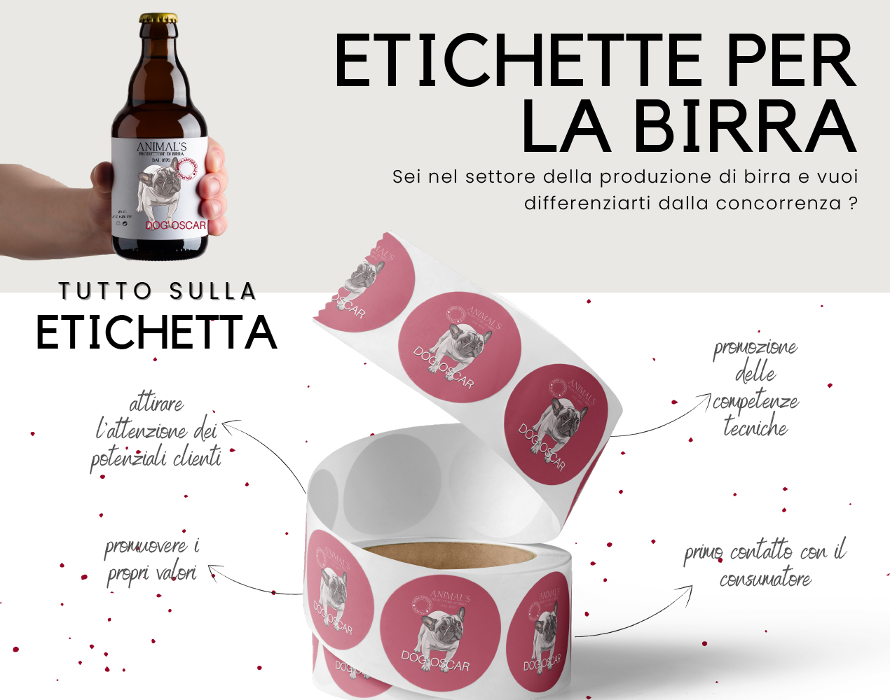 etichette adesive per il settore della birra