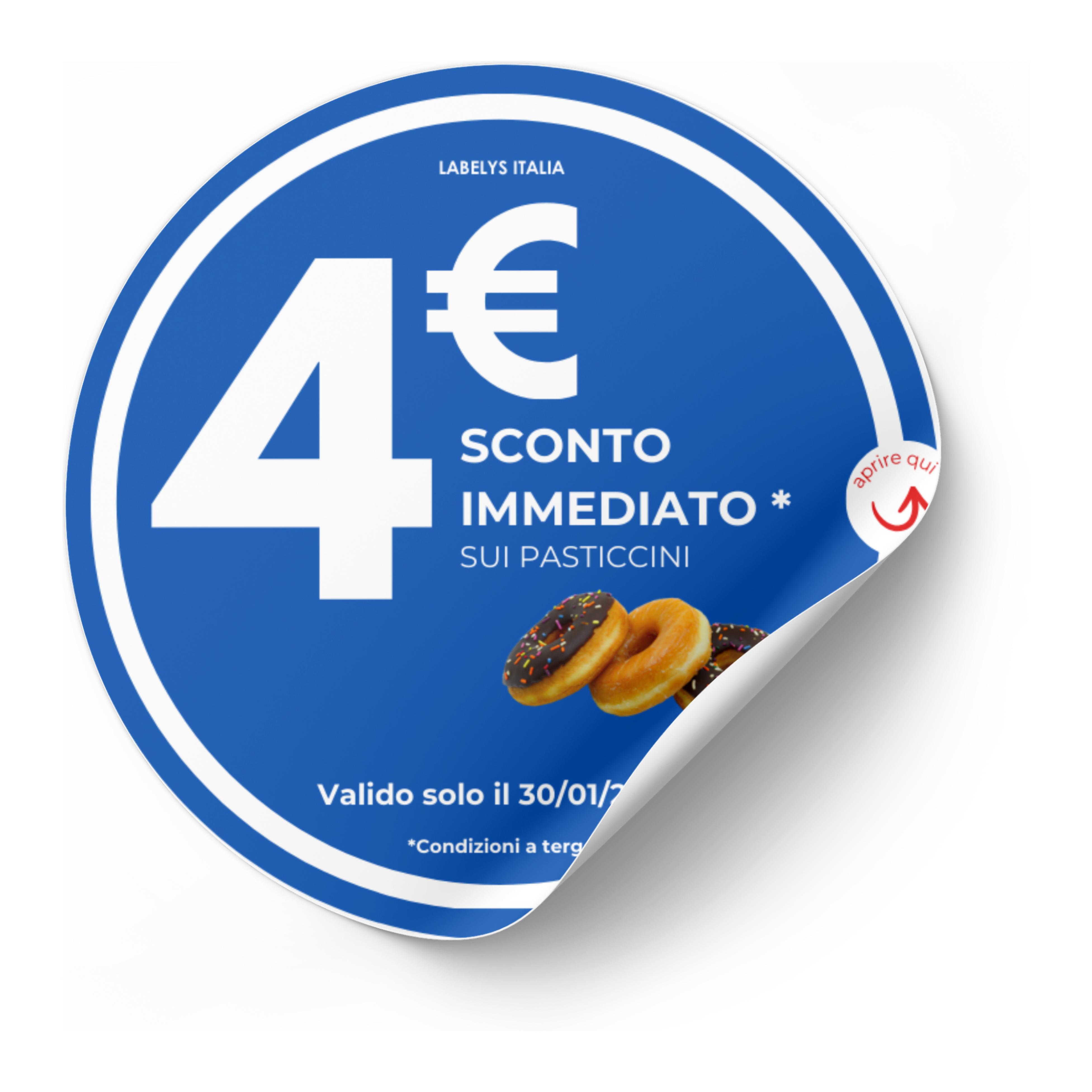 etichetta promozionale​
