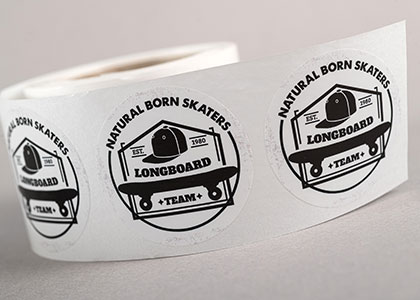 Film natureflex blanc pour étiquettes adhésives