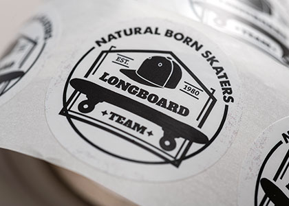 Film natureflex blanc pour étiquettes autocollantes