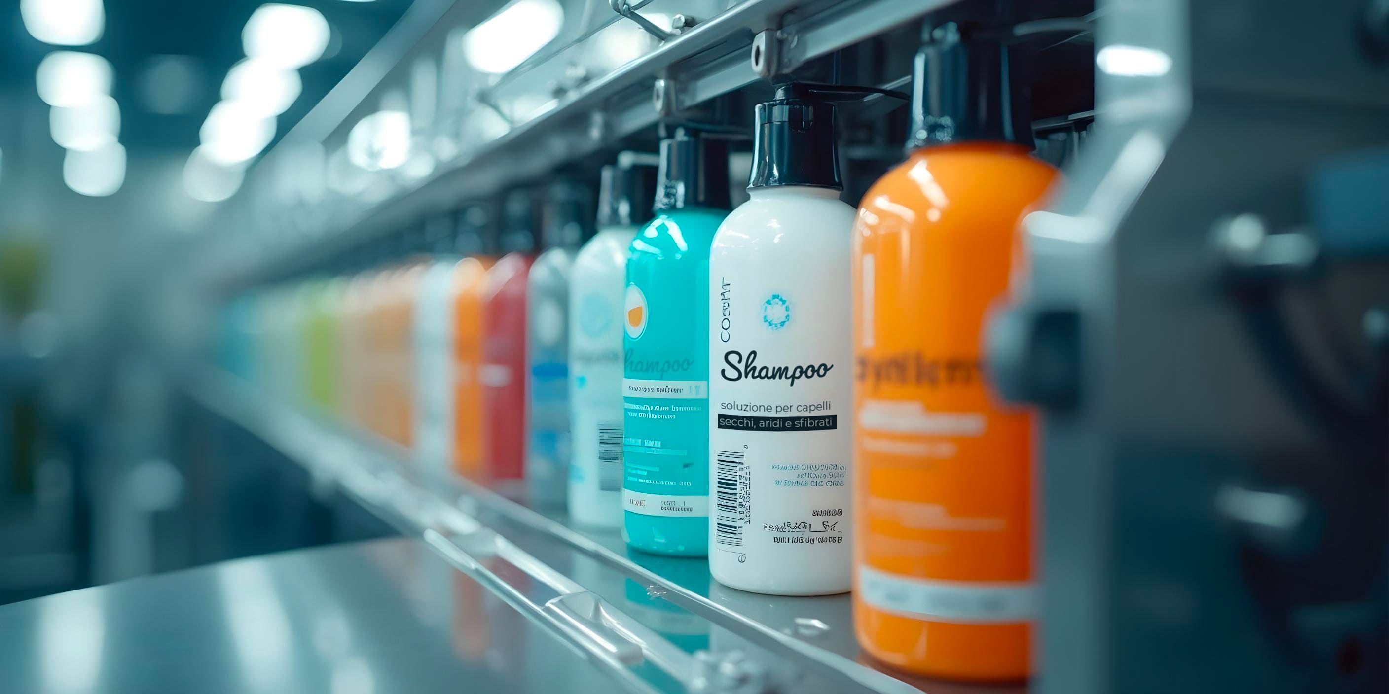 Applicazione industriale di etichette in bobina su bottiglie, ideale per linee di produzione automatizzate