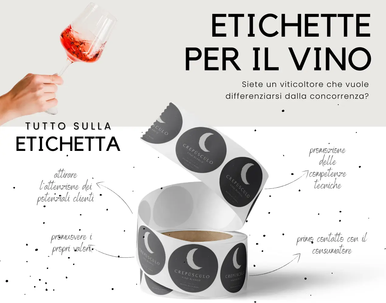 etichette settore vitivinicolo 